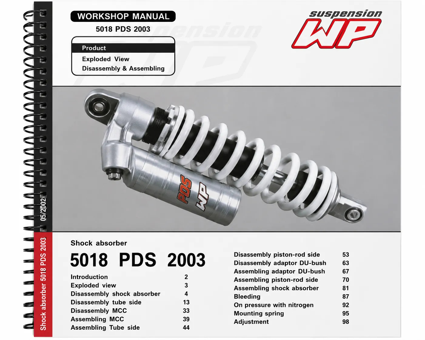KTM WP 5018 PDS 2003 Rear Shock Suspension Workshop Repair Manual PDF