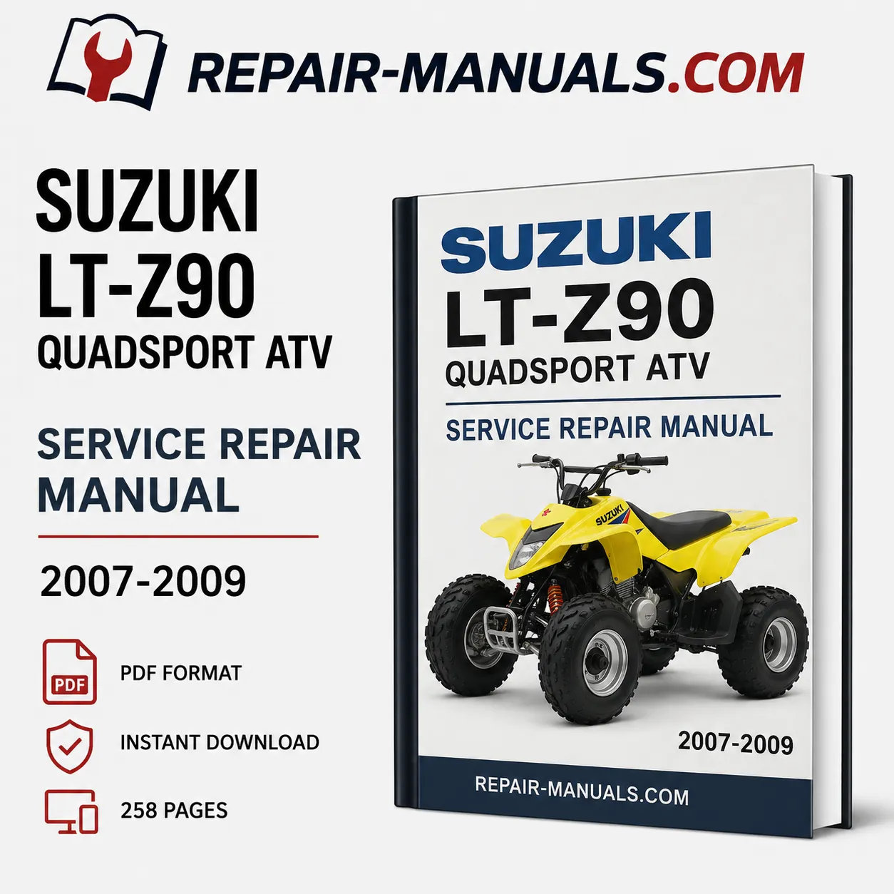 Suzuki LT-Z90 QuadSport Factory Service Repair Manual PDF