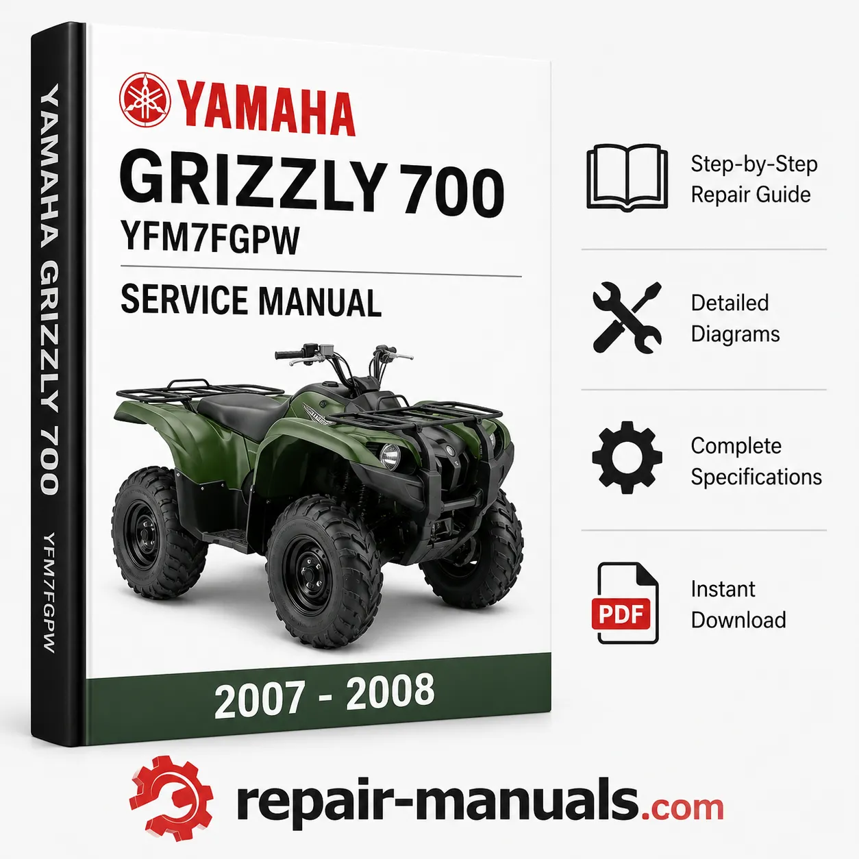2007-2008 Yamaha Grizzly 700 YFM7FGPW Service Repair Manual PDF