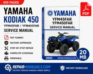 2005 Yamaha Kodiak 450 YFM450FAR Factory Service Repair Manual PDF
