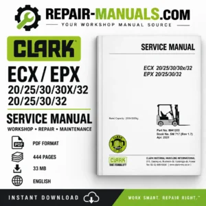 CLARK ECX EPX 20 25 30 30X 32 Service Manual PDF