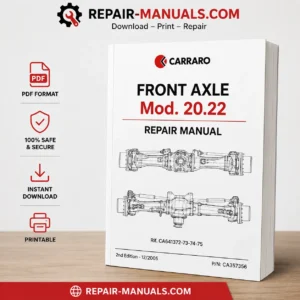 Carraro Front Axle Mod. 20.22 Repair Manual for Agrotron 120-130