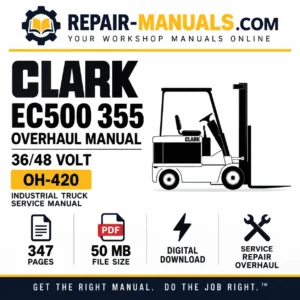 CLARK EC500 355 36/48 Volt Overhaul Manual PDF