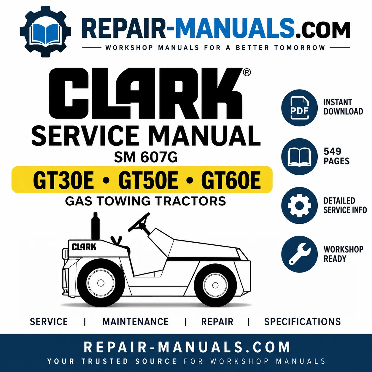 CLARK GT30E GT50E GT60E Service Manual
