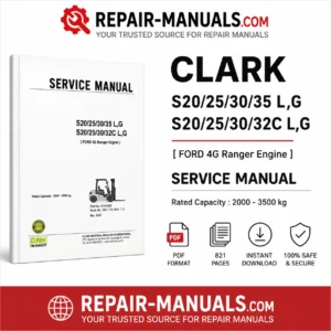CLARK S20 S25 S30 S35L/G S32C forklift service manual