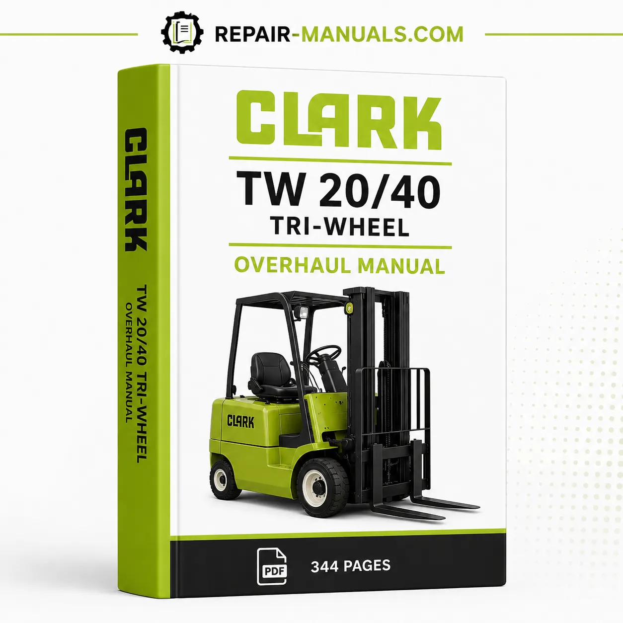 CLARK TW 20/40 Tri-Wheel Overhaul Manual PDF