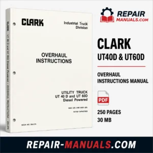 CLARK UT40D UT60D Overhaul Instructions Manual