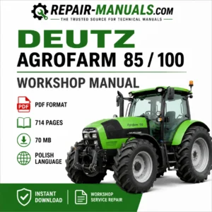 DEUTZ AGROFARM 85 and 100 tractor workshop service repair manual
