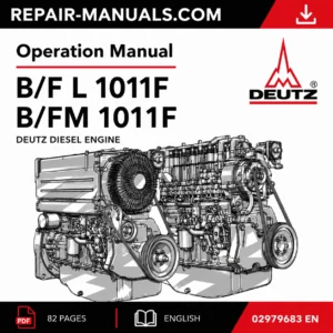 DEUTZ B/F L 1011F and B/FM 1011F Operation Manual