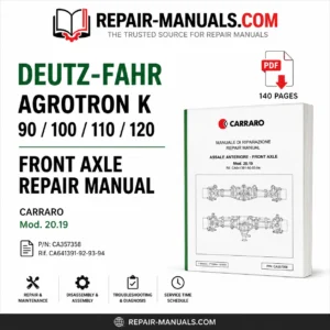 Deutz-Fahr Agrotron K 90-120 Front Axle Repair Manual