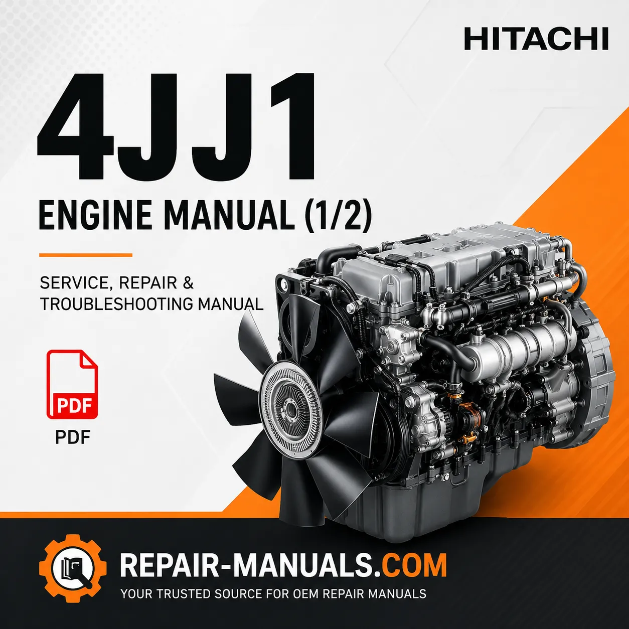Hitachi 4JJ1 Engine Manual 1/2 Service Repair Troubleshooting PDF