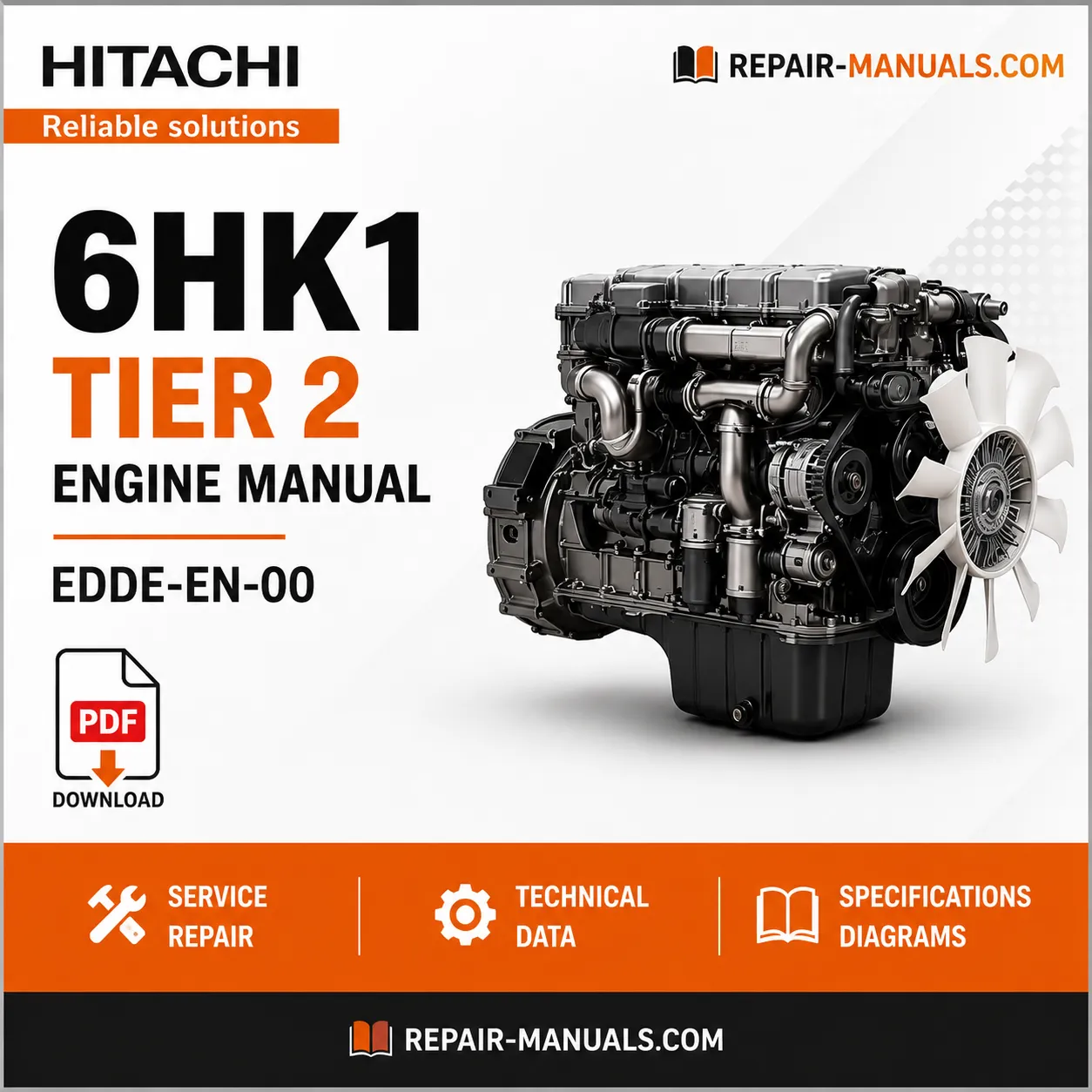 Hitachi 6HK1 Tier 2 Engine Manual EDDE-EN-00 PDF