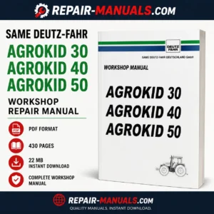 SAME DEUTZ-FAHR AGROKID 30 40 50 Workshop Repair Manual