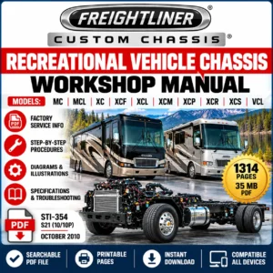 Freightliner MC MCL XC XCF XCL XCM XCP XCR XCS VCL Recreational Vehicle Chassis Workshop Manual