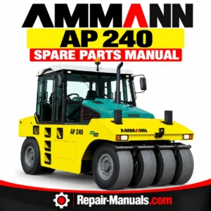 AMMANN AP 240 Pneumatic Tire Roller Cummins Spare Parts Manual PDF