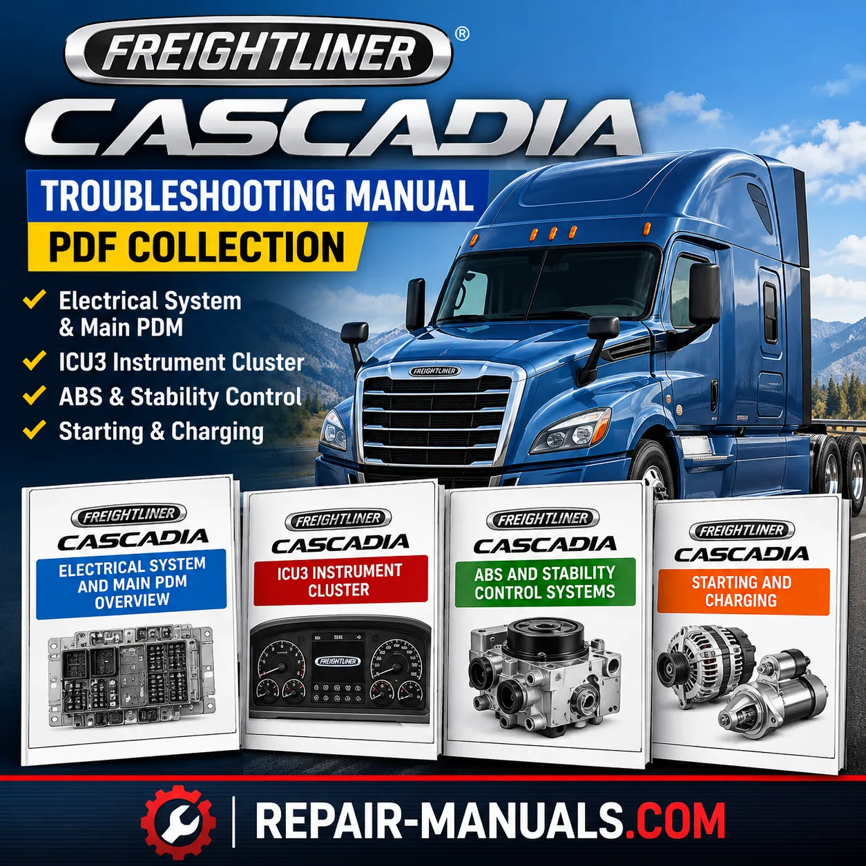 Freightliner Cascadia Troubleshooting Manual PDF Collection