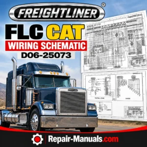 Freightliner FLC CAT Electrical Wiring Schematic D06-25073 PDF