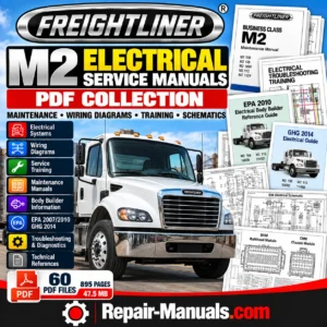 Freightliner M2 Electrical Wiring Service Training and Maintenance Manuals PDF Collection