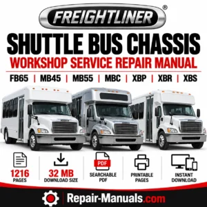 Freightliner Shuttle Bus Chassis FB65 MB45 MB55 MBC XBP XBR XBS Workshop Manual