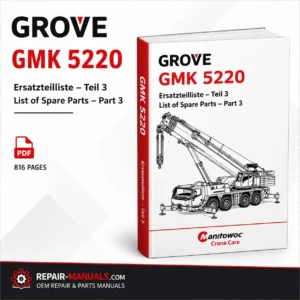 Grove GMK 5220 Spare Parts Manual