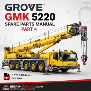Grove GMK 5220 Mobile Crane Spare Parts Manual