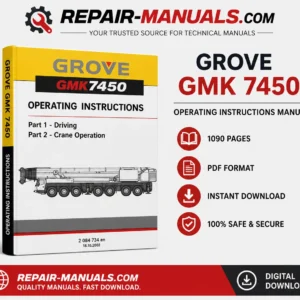 GROVE GMK 7450 Operating Instructions Manual