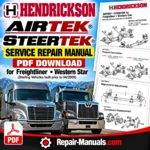 Hendrickson AIRTEK STEERTEK Freightliner Western Star Service Repair Manual PDF
