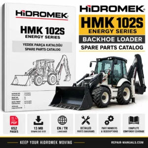 Hidromek HMK 102S Energy Series Backhoe Loader Spare Parts Catalog PDF