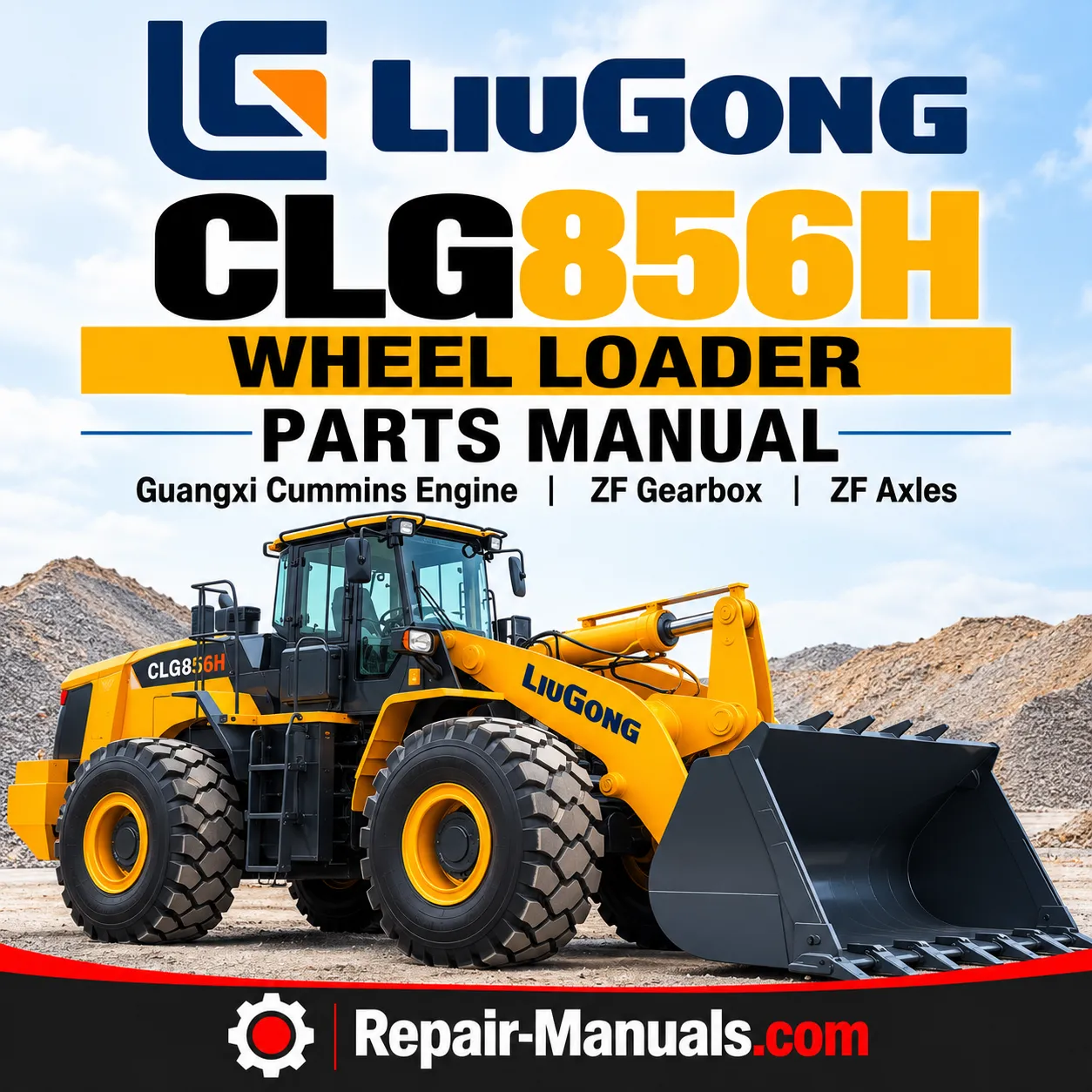 LiuGong CLG856H Wheel Loader Parts Manual PDF