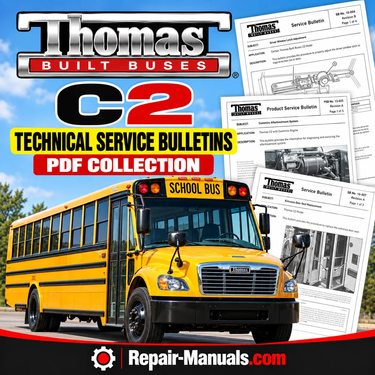 Thomas Built Buses C2 Technical Service Bulletins PDF Collection
