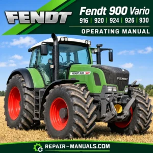 Fendt 916 920 924 926 930 Vario tractor operating manual PDF cover with Repair-Manuals.com branding