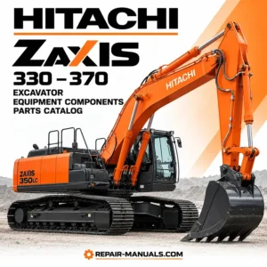 Hitachi ZAXIS 350LC excavator cover for ZAXIS 330, 350 and 370 series equipment components parts catalog PDF