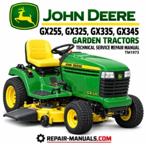 ohn Deere GX255 GX325 GX335 GX345 Technical Service Repair Manual
